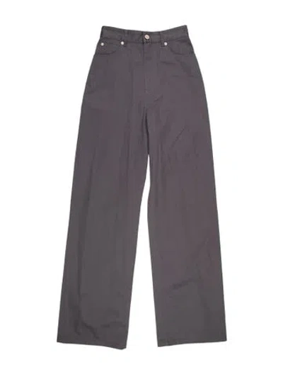 Pre-owned Loewe 2024 Straight Leg Pants In Grey