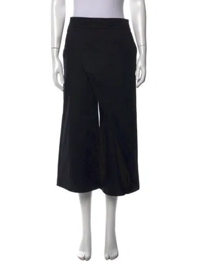 Pre-owned Loewe 2024 Wide Leg Pants In Black