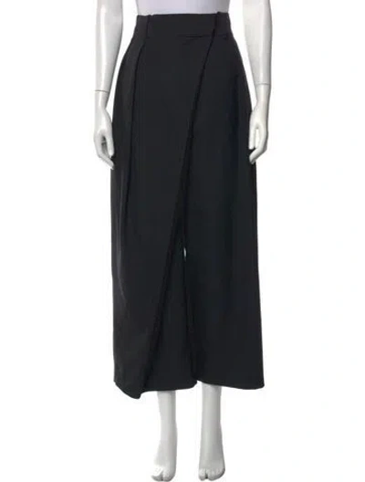 Pre-owned Loewe 2024 Wide Leg Pants In Black