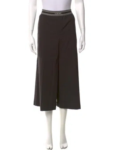 Pre-owned Loewe 2024 Wide Leg Pants In Brown