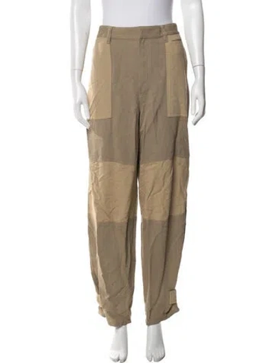 Pre-owned Loewe 2024 Wide Leg Pants In Brown/neutrals