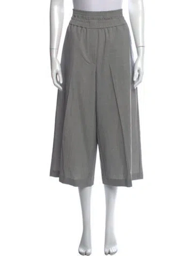 Pre-owned Loewe 2024 Wide Leg Pants In Grey