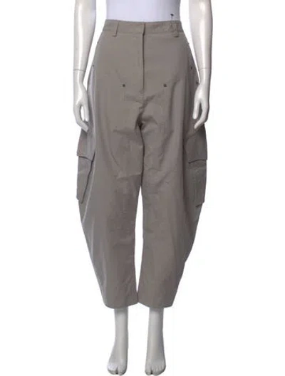 Pre-owned Loewe 2024 Wide Leg Pants In Grey
