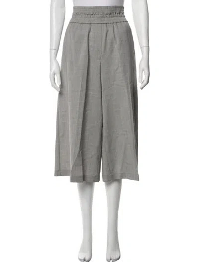 Pre-owned Loewe 2024 Wide Leg Pants In Grey