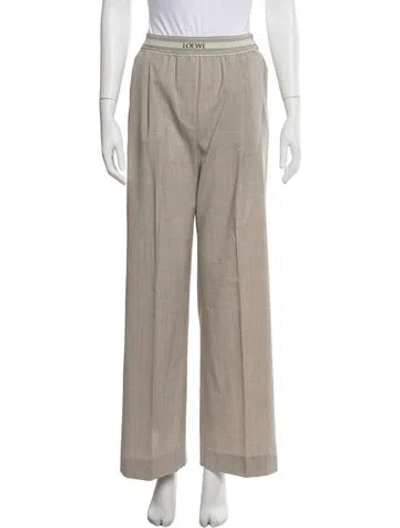 Pre-owned Loewe 2024 Wide Leg Pants In Neutral