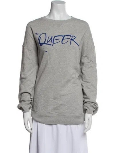 Pre-owned Loewe 2024 X Queer Sweatshirt In Blue