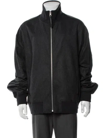 Pre-owned Loewe 2025 Anagram Bomber Jacket W/ Tags In Black/grey