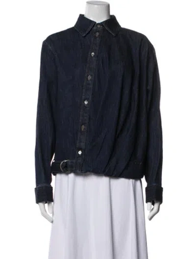 Pre-owned Loewe 2025 Denim Jacket In Blue