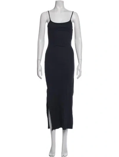 Pre-owned Loewe 2025 Midi Length Dress In Black