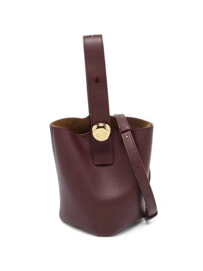 Pre-owned Loewe 2025 Mini Pebble Bucket Bag In Brown