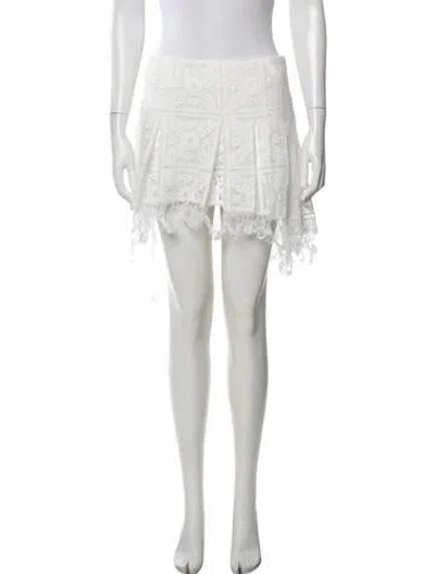Pre-owned Loewe 2025 Mini Shorts In White