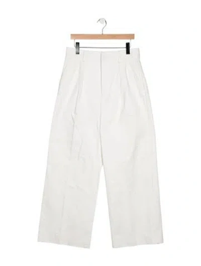 Pre-owned Loewe 2025 Straight-leg Jeans In White