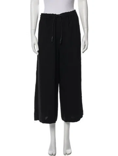 Pre-owned Loewe 2025 Wide Leg Pants In Black