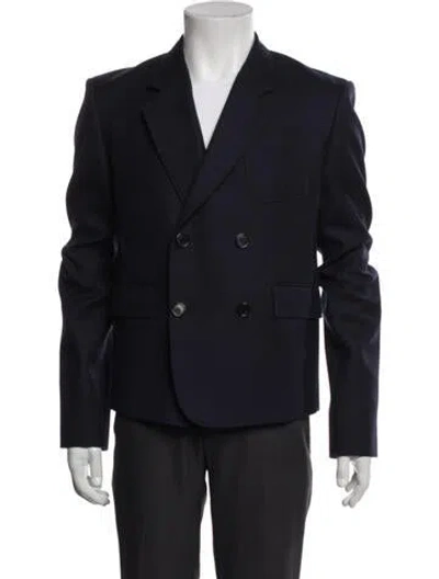 Pre-owned Loewe 2025 Wool Blazer W/ Tags In Blue