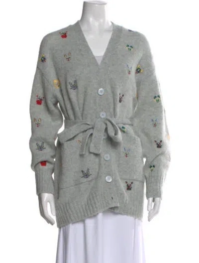Pre-owned Loewe 2025 Wool Sweater In Gray