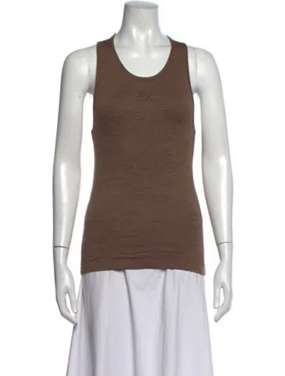 Pre-owned Loewe 2025 Wool Top In Brown