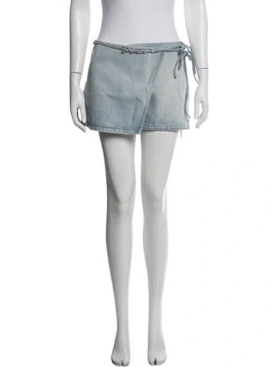Pre-owned Loewe 2026 Mini Shorts In Blue
