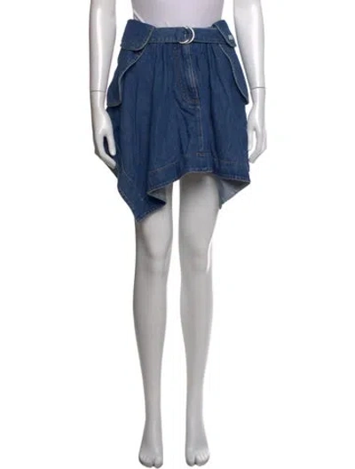 Pre-owned Loewe 2026 Mini Skirt In Blue