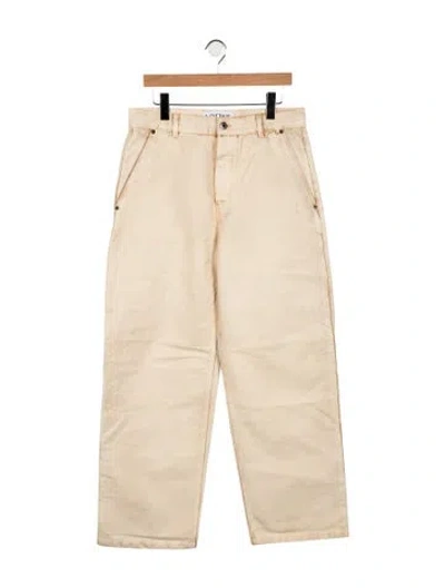 Pre-owned Loewe 2026 Straight-leg Jeans W/ Tags In Neutral