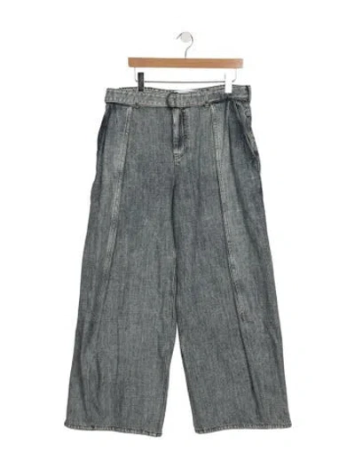 Pre-owned Loewe 2026 Wide Leg Jeans In Blue