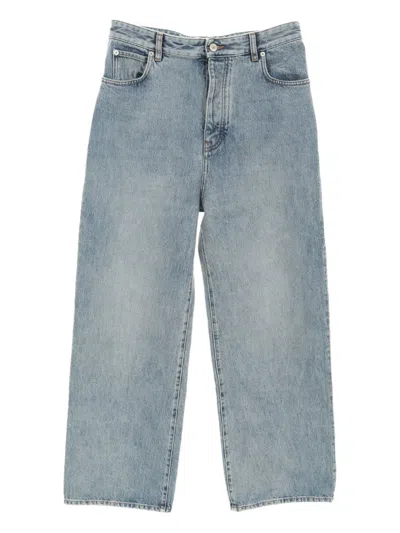 Pre-owned Loewe 20s Washed Jeans In Blue