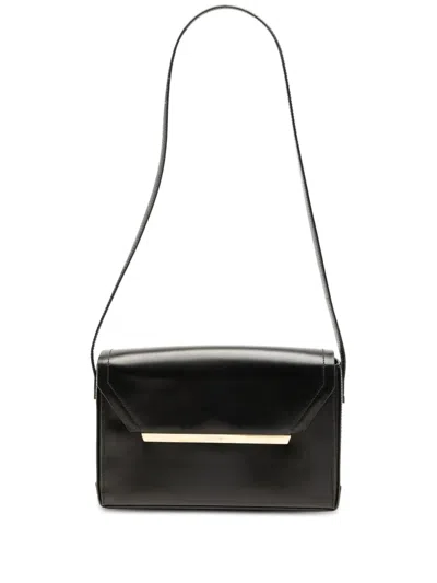 Pre-owned Loewe 20th Century Leather Shoulder Bag In Black