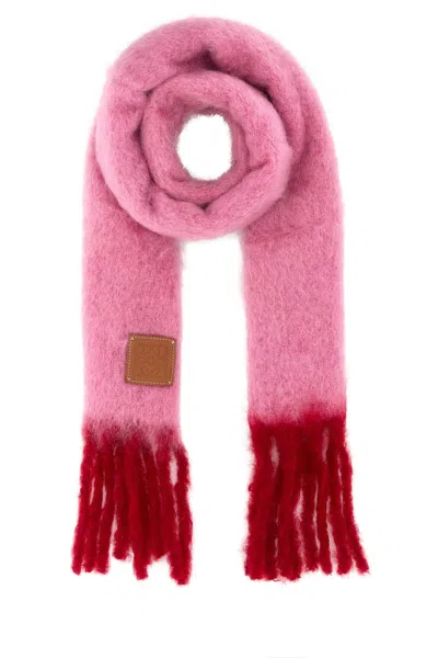 LOEWE TWO-TONE MOHAIR BLEND SCARF