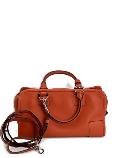 Pre-owned Loewe 28 Amazona Tote Bag In Orange