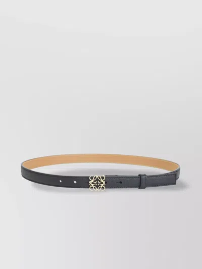 LOEWE 2CM LEATHER BELT GOLD BUCKLE