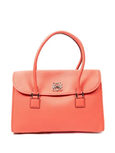 Pre-owned Loewe 36 Alamo Tote Bag In Pink