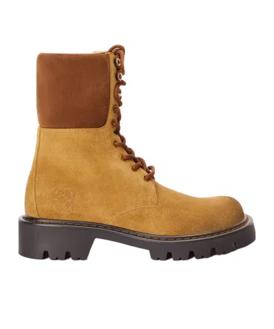 LOEWE LOEWE SIERRA COMBAT LACE-UP BOOTS