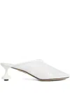 Loewe 450mm Sequin-embellished Sculpted-heel Mules In White