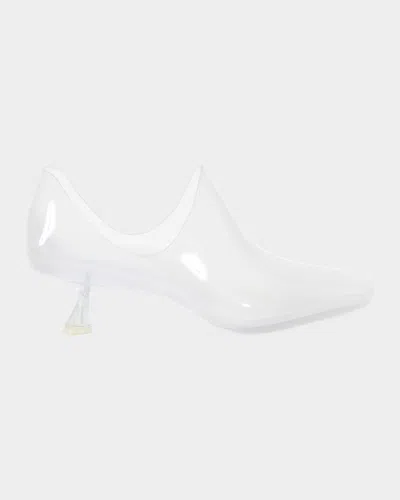 Loewe Emily Aqua Bootie 45 In Rubber With Multicolor Socks Pumps White