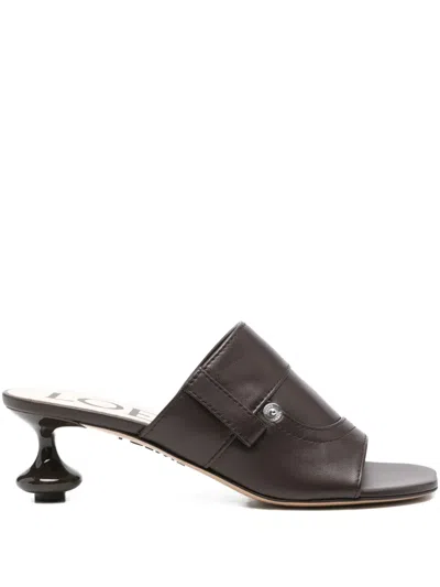 LOEWE 45MM TOY LEATHER-BAND SCULPTED-HEEL SANDALS
