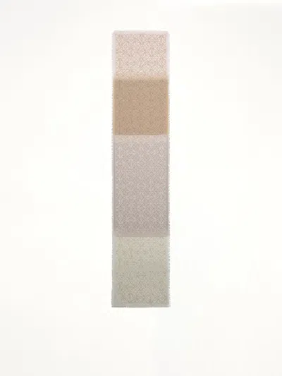 Loewe 45x200 Anagram Scarf In Beige