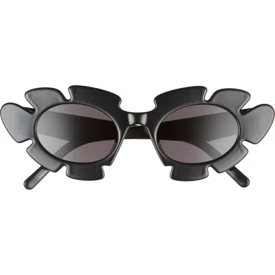 Loewe 47mm Tinted Oval Sunglasses In Black