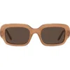Loewe 51mm Rectangular Sunglasses In Brown
