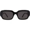 Loewe 51mm Rectangular Sunglasses In Black