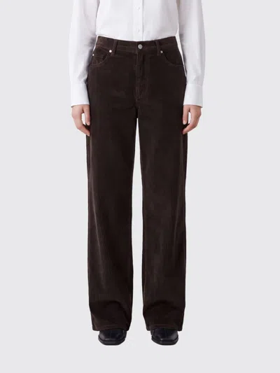 Loewe 5-pocket Straight-leg Corduroy Trousers In Brown