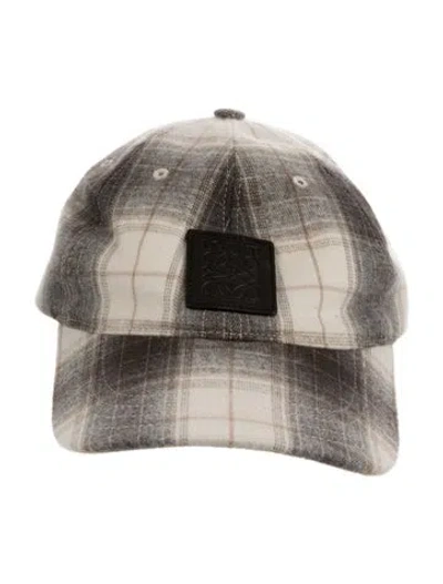 Pre-owned Loewe 6 Pannel Cap In Neutral