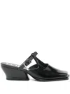 Loewe Modern Leather Onda Mules With Block Heel In Multi