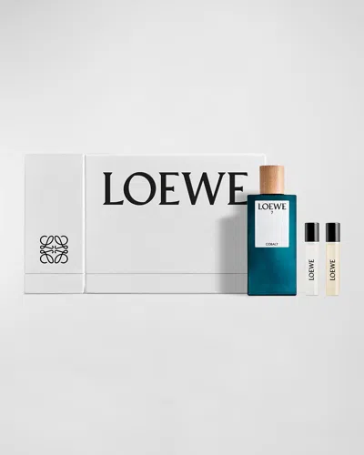 Loewe 7 Cobalt And 001 Woman Eau De Parfum Gift Set In White