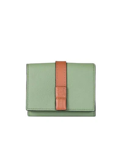 Loewe Trifold Wallet In Green