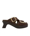 Loewe Ease Heel Slide In Brown
