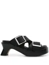 Loewe 70mm Ease Buckle-straps Mules In Black