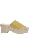 Loewe Leather Petal Espadrille Wedge Sandals 80