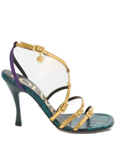 LOEWE 90MM BUCKLE STRAP SANDALS