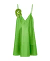 Loewe A Dress With Thin Shoulder Straps In Green