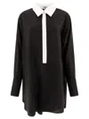 Loewe Abito Chemisier Dresses Black In Black