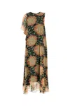 Loewe Abito In Seta Stampata Donna In Multi